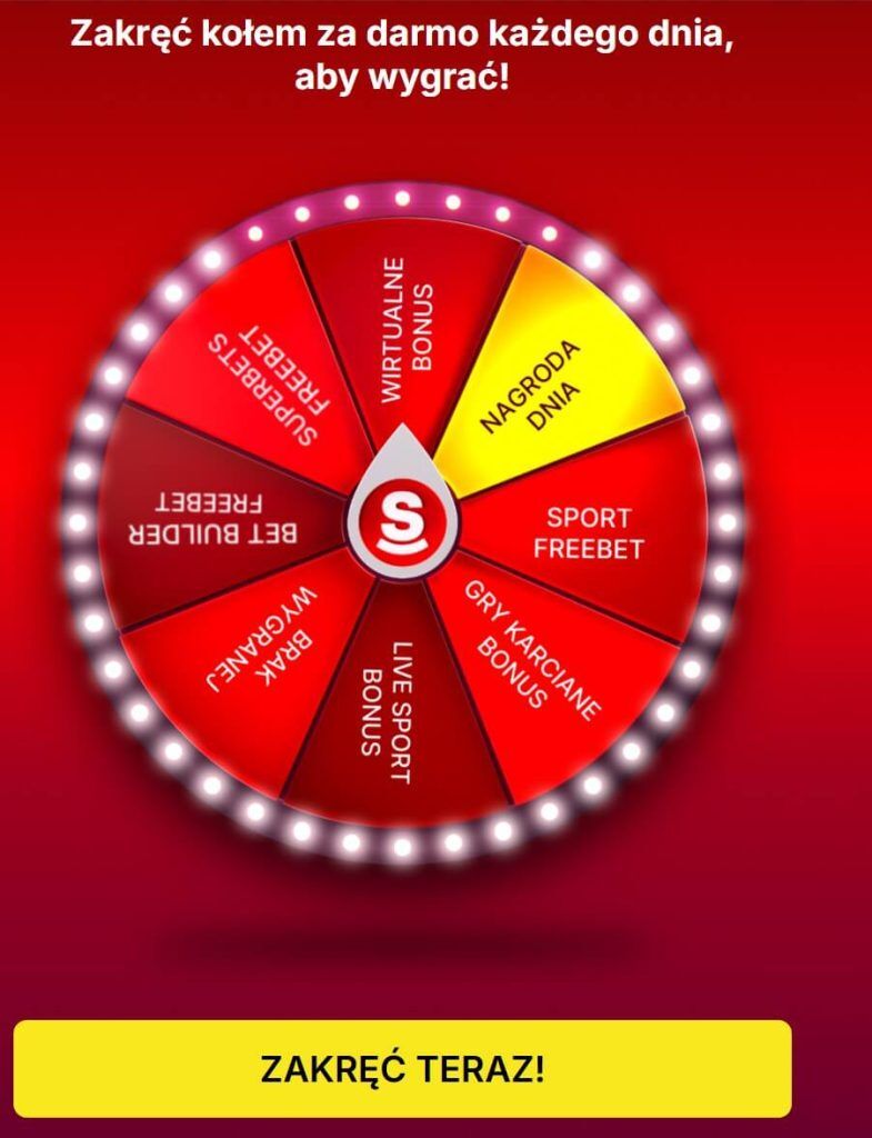 Interfejs aplikacji bukmacherskiej Spinbetter pokazujący zakłady live
